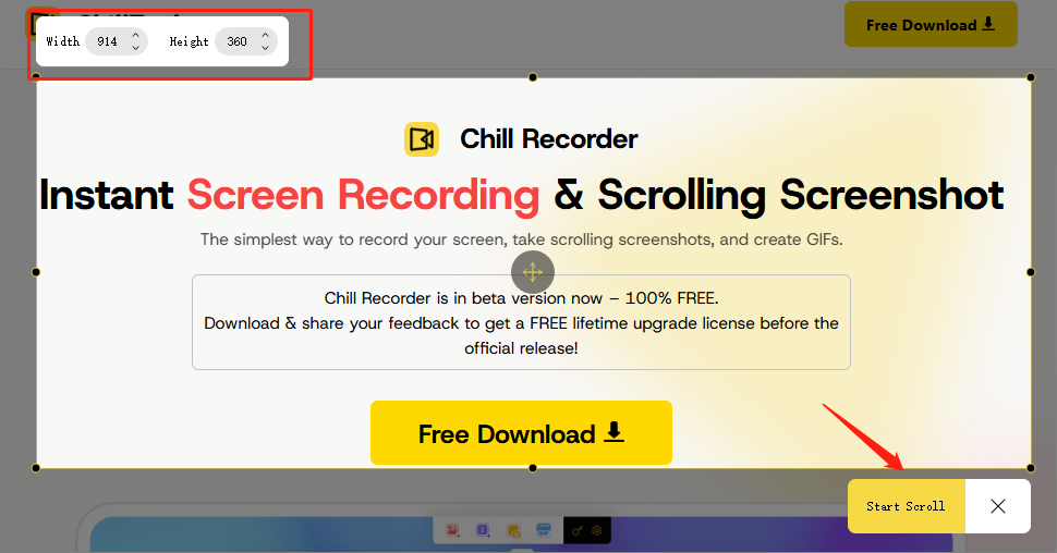choose-first-screenshot-in-chill-recorder